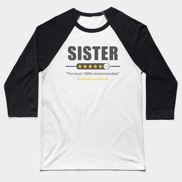 Five Stars Sister v2 Baseball T-Shirt by Olipop